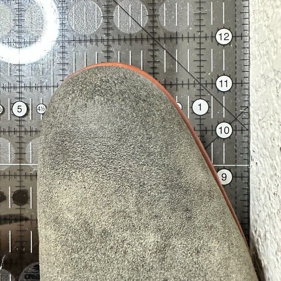 John Varvatos Men Size 7.5 Grey Suede Plain Toe Comfort Derby Dress Shoes - Picture 15 of 15